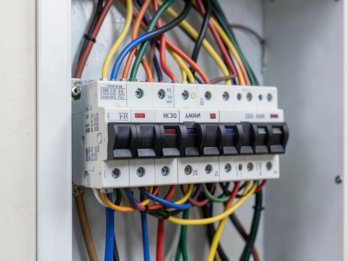 New residential electrical panel with organized circuit wiring after an upgrade in Lynwood CA